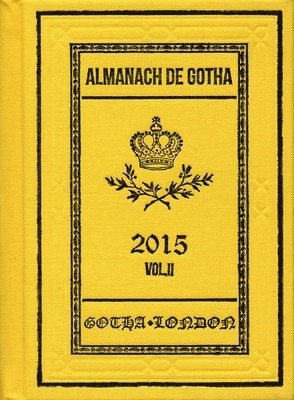 bokomslag Almanach de Gotha 2015