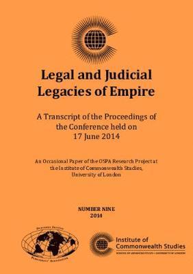 bokomslag Legal and Judicial Legacies of Empire