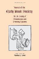 bokomslag Journal of the Early Book Society Vol 18: For the Study of Manuscripts and Printing History