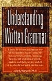 bokomslag Understanding Written Grammar