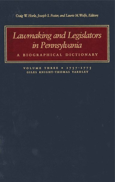 bokomslag Lawmaking and Legislators in Pennsylvania