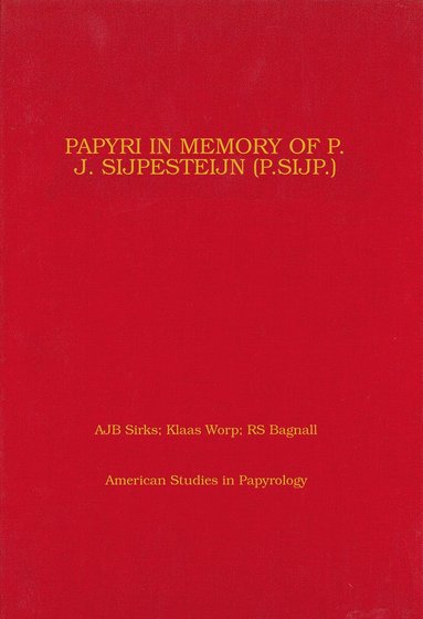 bokomslag Papyri in Memory of P. J. Sijpesteijn