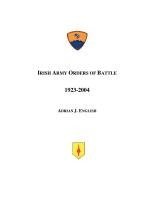 Adrian J English - Irish Army Orders of Battle 1923-2004, Häftad