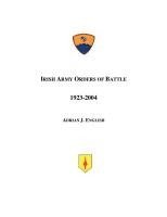 bokomslag Irish Army Orders of Battle 1923-2004