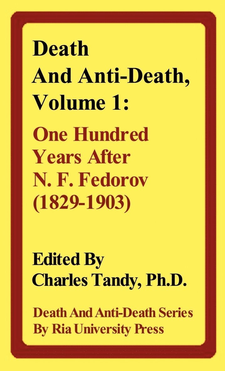 Death And Anti-Death, Volume 1 1