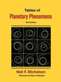 bokomslag Tables of Planetary Phenomena