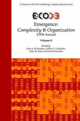A Richardson, Kurt, A Goldstein, Jeffrey, M Allen, Peter - Emergence, Inbunden