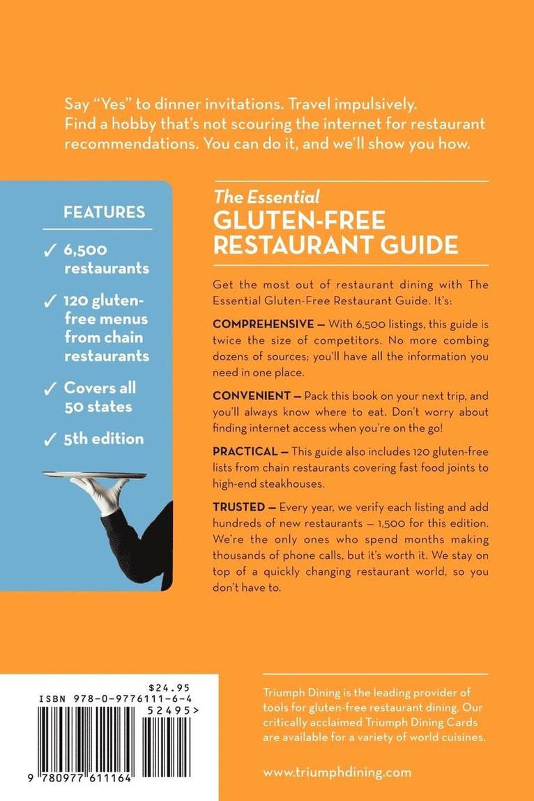 Triumph Dining - Essential Gluten Free Resturant Guide, Häftad