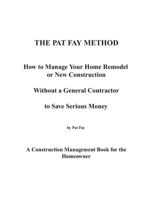 Pat Fay Bsme, Pat Fay BSME - Pat Fay Method., Häftad