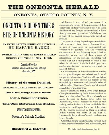 bokomslag Oneonta in Olden Time & Bits of Oneonta History