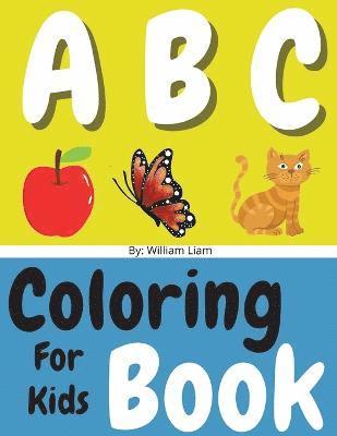 bokomslag English Alphabet Letters Coloring Book For Kids