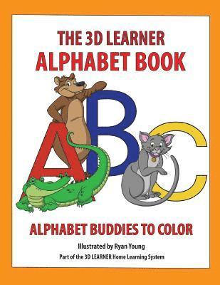 bokomslag 3D Learner Alphabet Book: Alphabet Buddies to Color