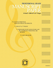 bokomslag House of Joy Music Deluxe Professional 8-Staff Manuscript Paper