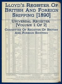 bokomslag Lloyd's Register of British and Foreign Shipping [1890]