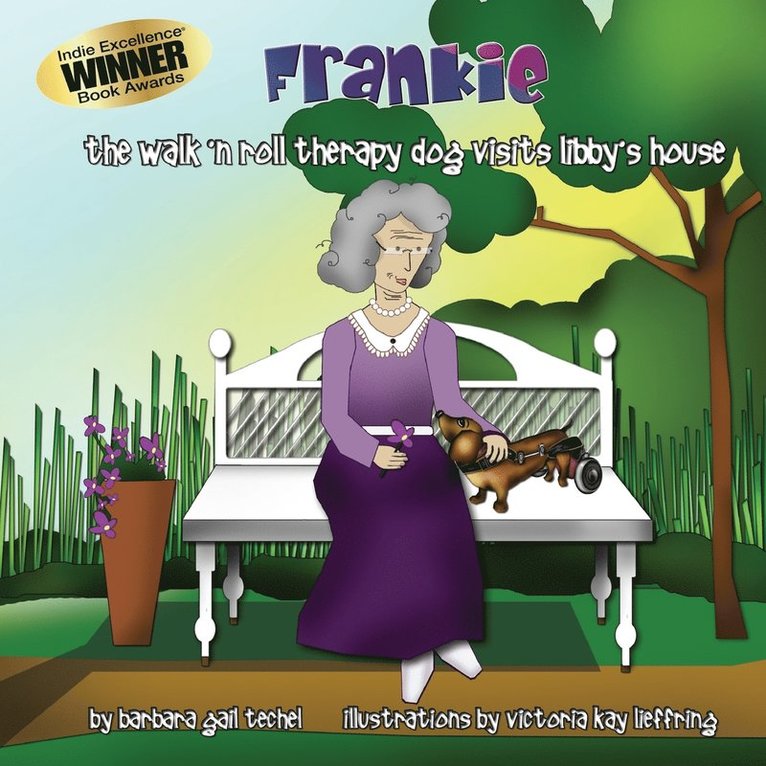 Frankie, the Walk 'N Roll Therapy Dog Visits Libby's House 1