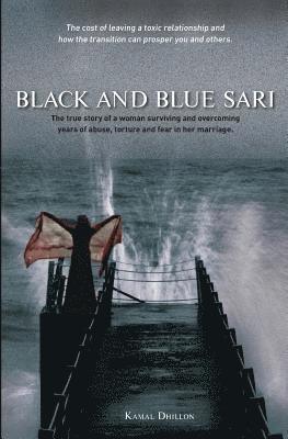 Black and Blue Sari 1