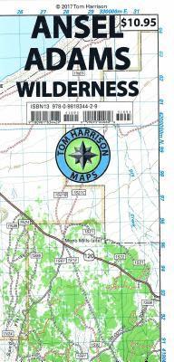 bokomslag Ansel Adams Wilderness Trail Map