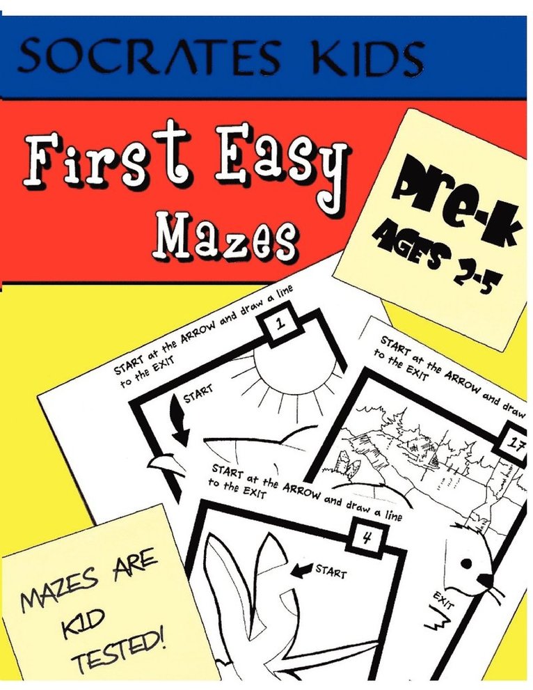 Jim Strader - First Easy Mazes (Socrates Kids Workbook Series), Häftad