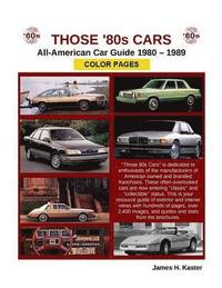 bokomslag Those 80s Cars - American Catalog - Color Pages