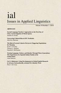 bokomslag Issues in Applied Linguistics