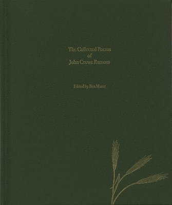 bokomslag The Collected Poems of John Crowe Ransom