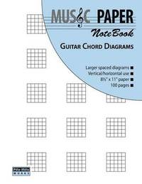 bokomslag MUSIC PAPER NoteBook - Guitar Chord Diagrams