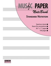 bokomslag MUSIC PAPER NoteBook - Standard Notation