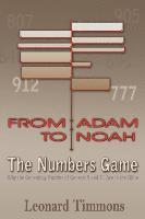 From Adam to Noah-The Numbers Game 1