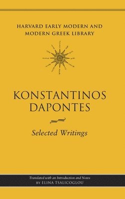 Konstantinos Dapontes - Selected Writings, Inbunden