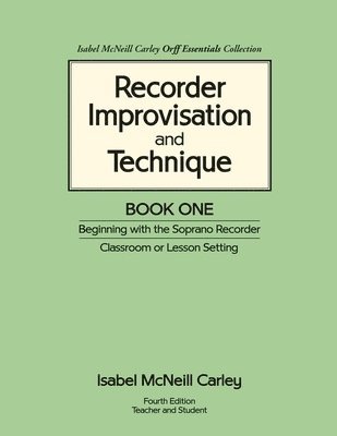 bokomslag Recorder Improvisation and Technique Book One