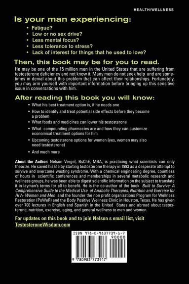 Nelson Rafael Vergel - What You Need to Know About Your Man's Testosterone, Häftad