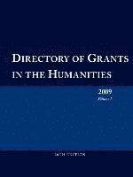 bokomslag Directory of Grants in the Humanities 2009 Volume 1