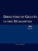 bokomslag Directory of Grants in the Humanities 2009 Volume 2