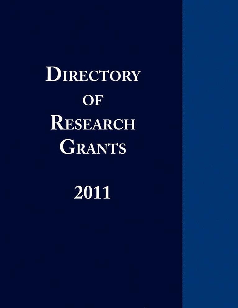Directory of Research Grants 2011 1