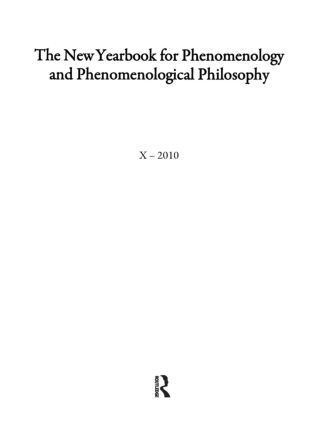 bokomslag New Yearbook for Phenomenology and Phenomenological Philosophy