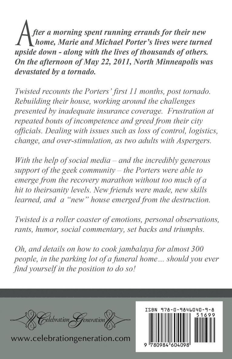 Marie Porter - Twisted - A Minneapolis Tornado Memoir, Häftad