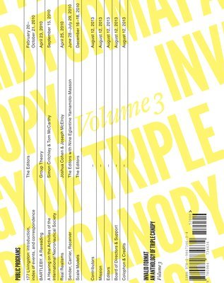 Invalid Format - an Anthology of Triple Canopy