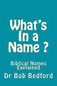 bokomslag What's In a Name: Biblical Names Explained