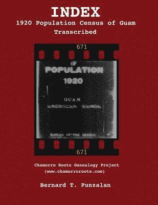 bokomslag INDEX - 1920 Population Census of Guam
