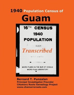 bokomslag 1940 Population Census of Guam