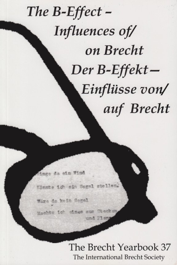 Brecht Yearbook / Das Brecht-Jahrbuch 37 1