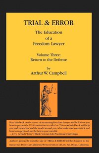 bokomslag TRIAL & ERROR The Education of a Freedom Lawyer Volume Three