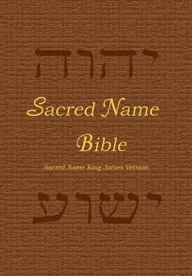 bokomslag Sacred Name Bible