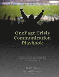 Gerald Baron - One Page Crisis Communication Playbook, Häftad