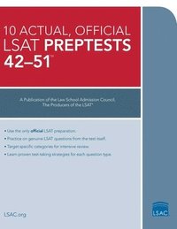 bokomslag 10 Actual, Official LSAT Preptests 42-51: (Preptests 42-51)