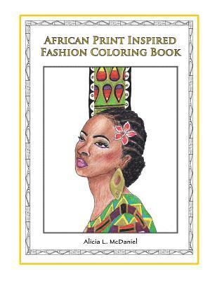 African Print Inspired Fashion Coloring Book 1