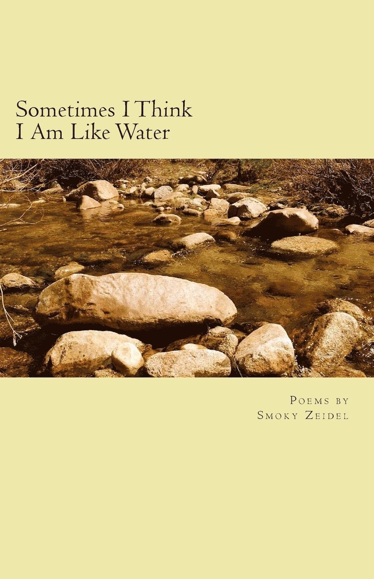 Smoky Zeidel - Sometimes I Think I Am Like Water, Häftad