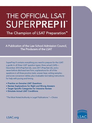 The Official LSAT Superprep II: The Champion of LSAT Prep 1