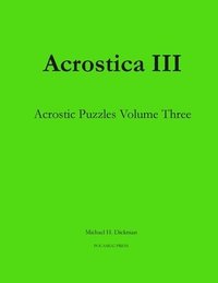 bokomslag Acrostica III