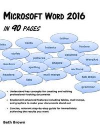 bokomslag Microsoft Word 2016 In 90 Pages